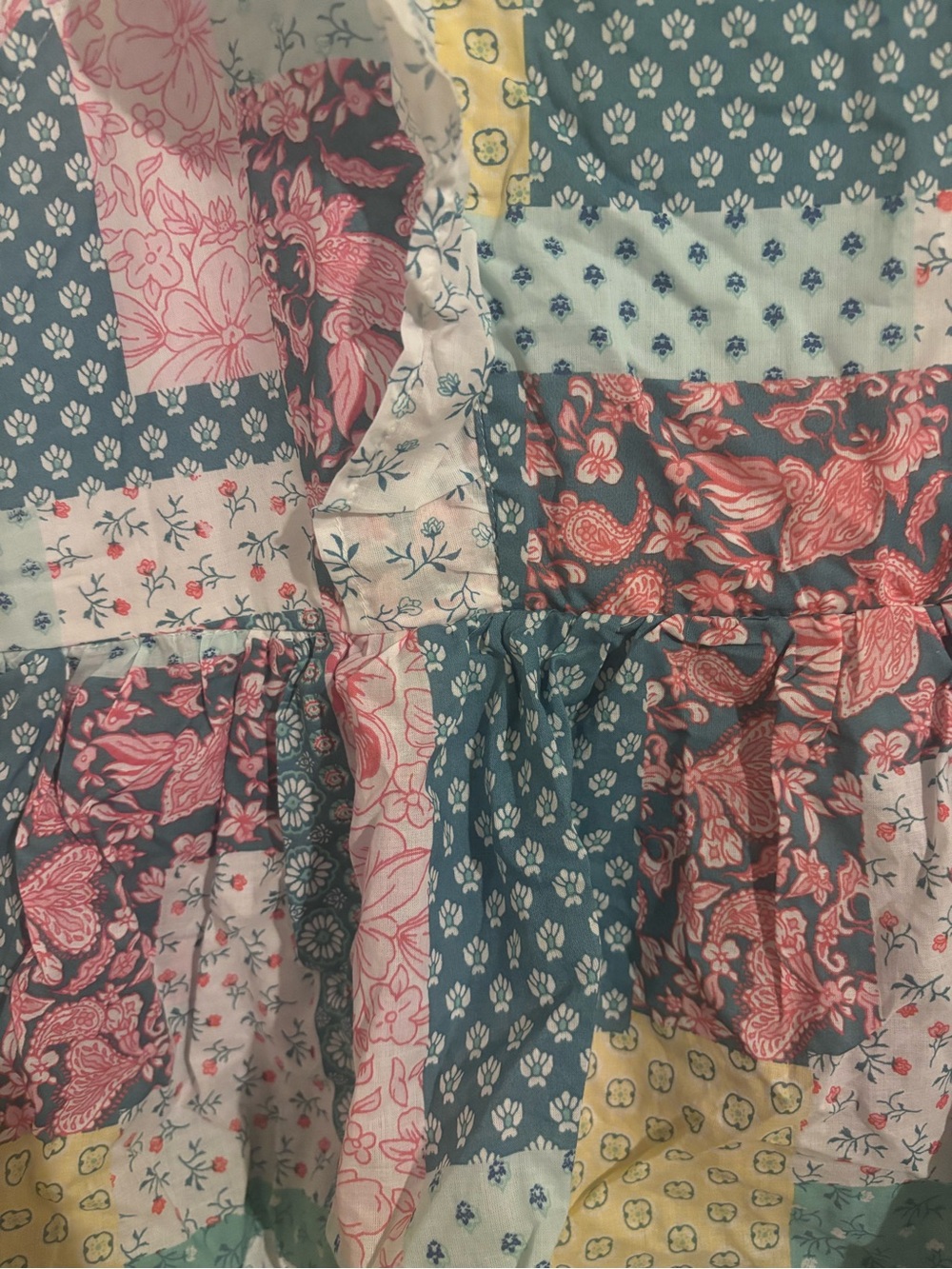 Simply Southern Multicolor Patchwork Ruffle Maxi Dress - Picture 3 of 5